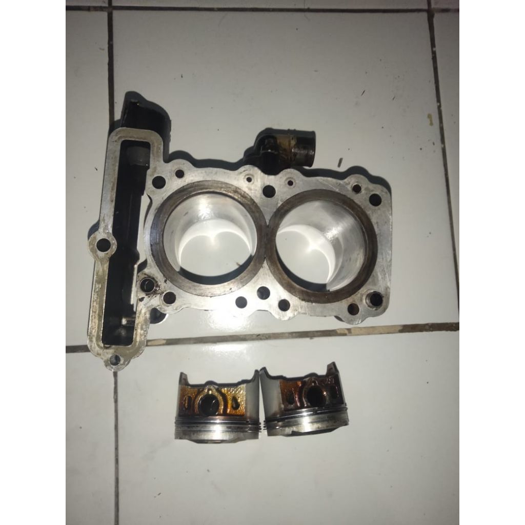 Blok Ninja 250 karbu set piston Copotan motor