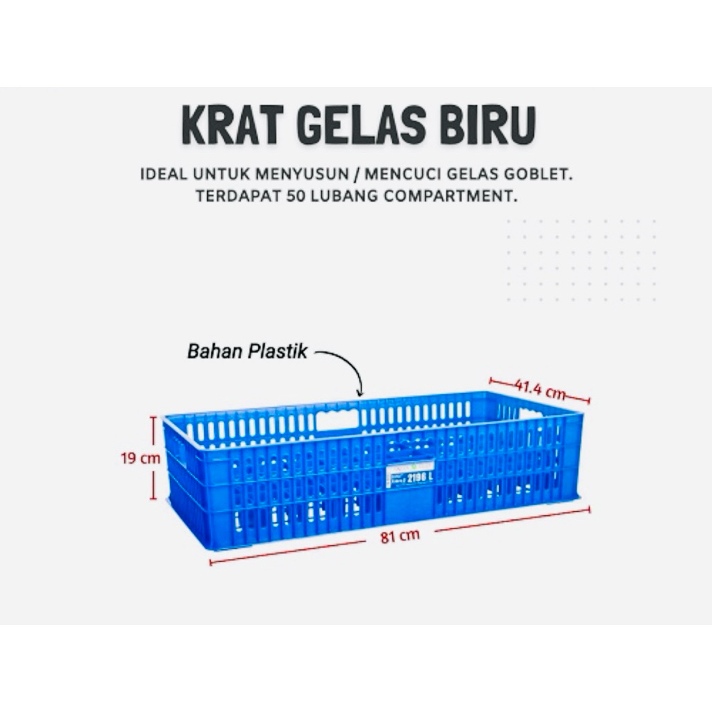 Krat Gelas isi 50 Greenleaf | Tempat Gelas | Rak Gelas