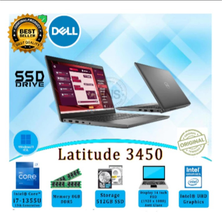 Dell Latitude 3450 i7-1355U 16GB/512GB SSD GEN 13