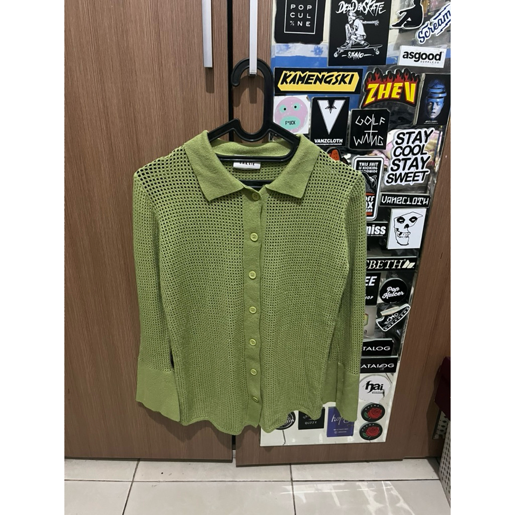 Sweater Rajut Knitwear Callie Sage Green
