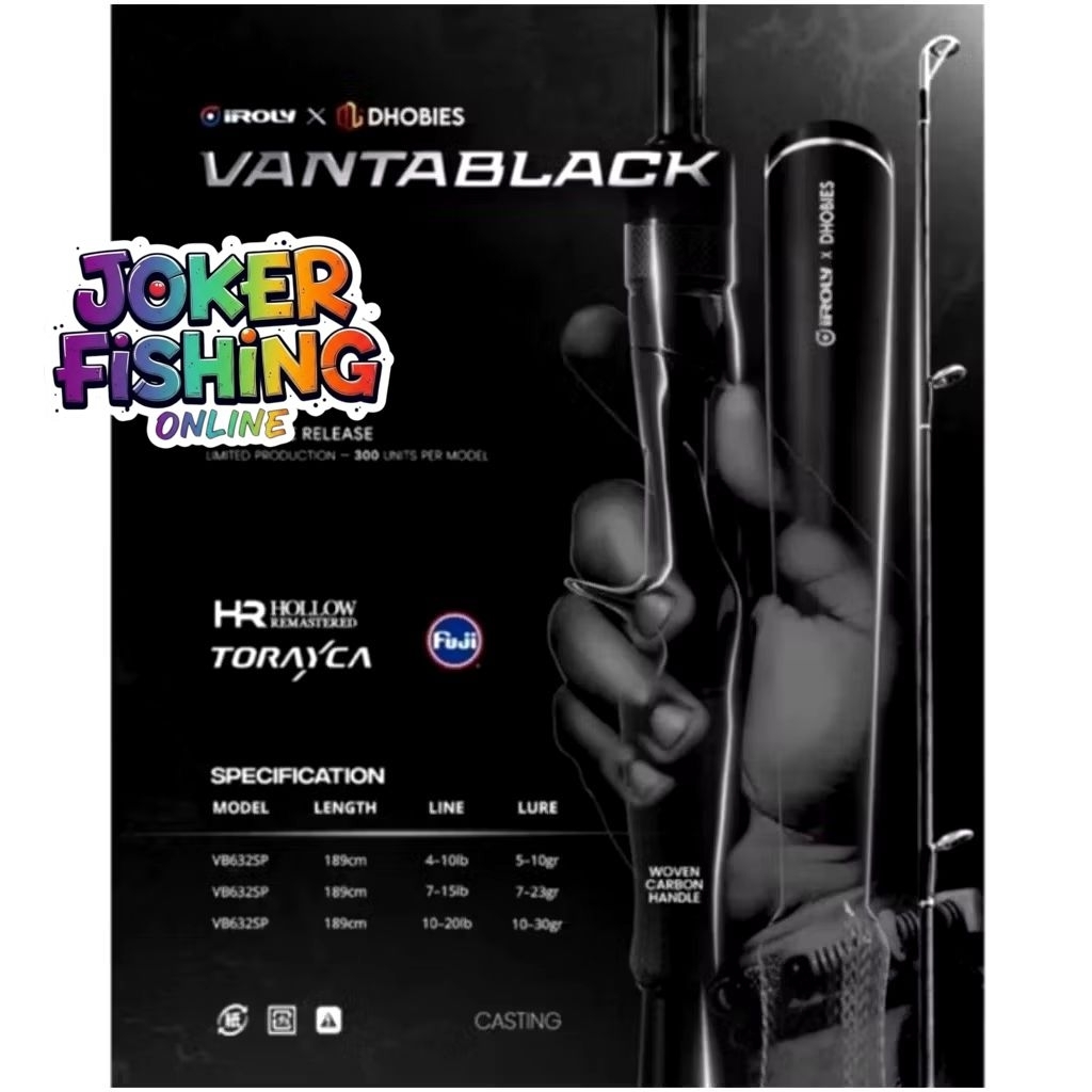 JORAN BC IROLY VANTABLACK (632/198CM) - BLANK TORAYCA HOLLOW RING FUJI