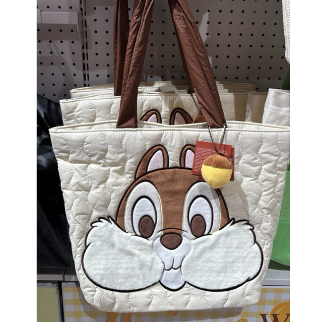 Tas Egradable Disney Chip&Dale Brown White totebag OHSOME