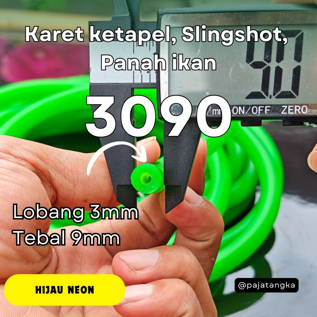 Karet 3090 Panah ikan ketapel ikan 9mm lubang 3mm premium grade A