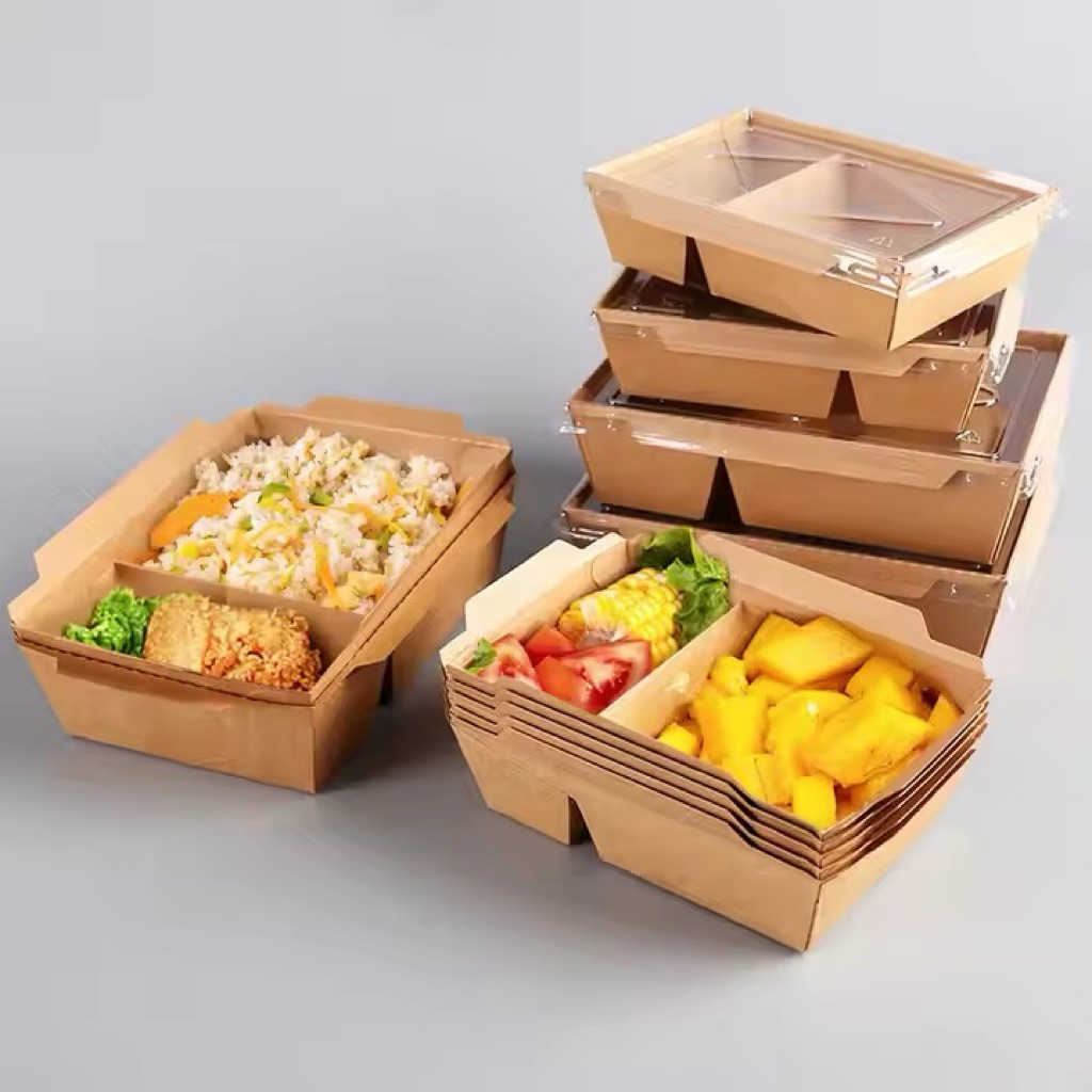 Lunch Box Brown Kraft Polos Foodgrade