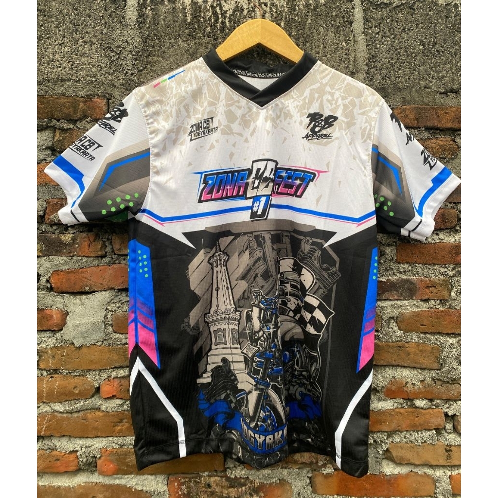 JERSEY ZONA CB FESTIVAL VOL 1 YOGYAKARTA ORIGINAL / JERSEY ZONACB CB POLICE JOGJA ORIGINAL / JERSEY 