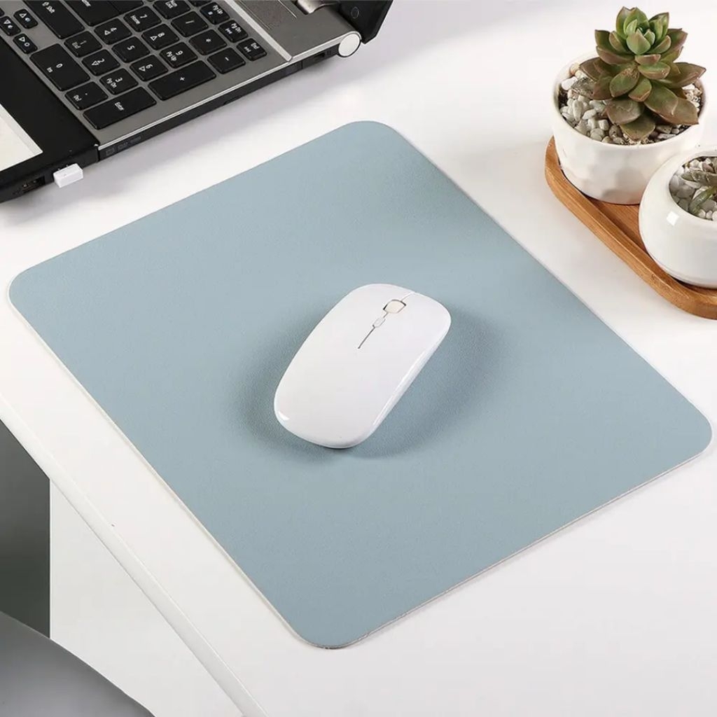 Mouse Pad Komputer Tatakan Mouse Pad Kulit PU Waterproof