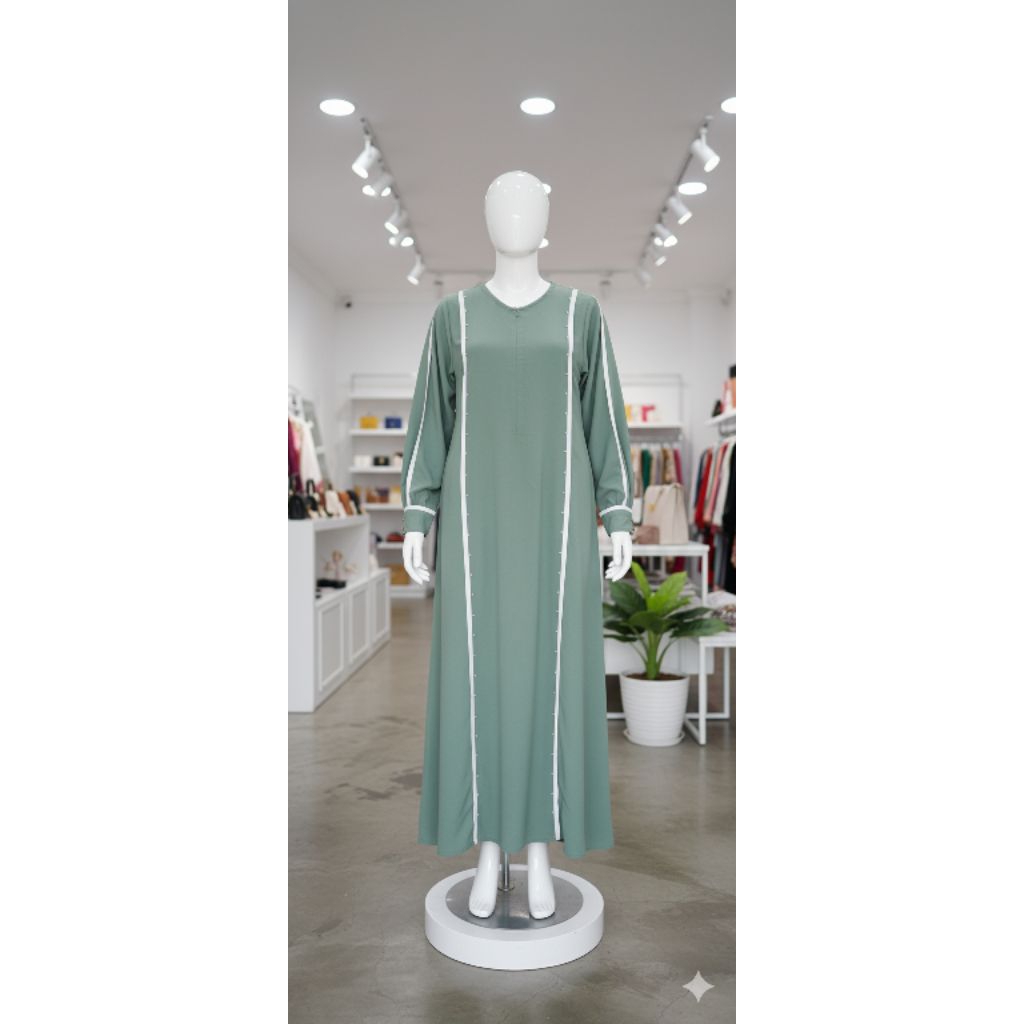 Gamis Polos bahan Wolfis Premium