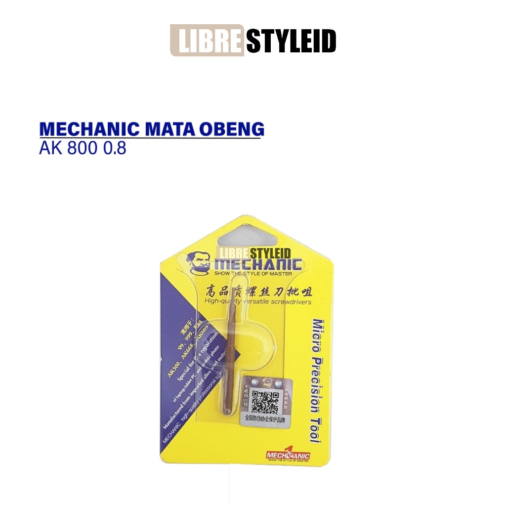 MECHANIC MATA OBENG AK 800 0.8 - MATA SCREWDRIVER BINTANG 0.8 MECHANIC AK 800 ORIGINAL