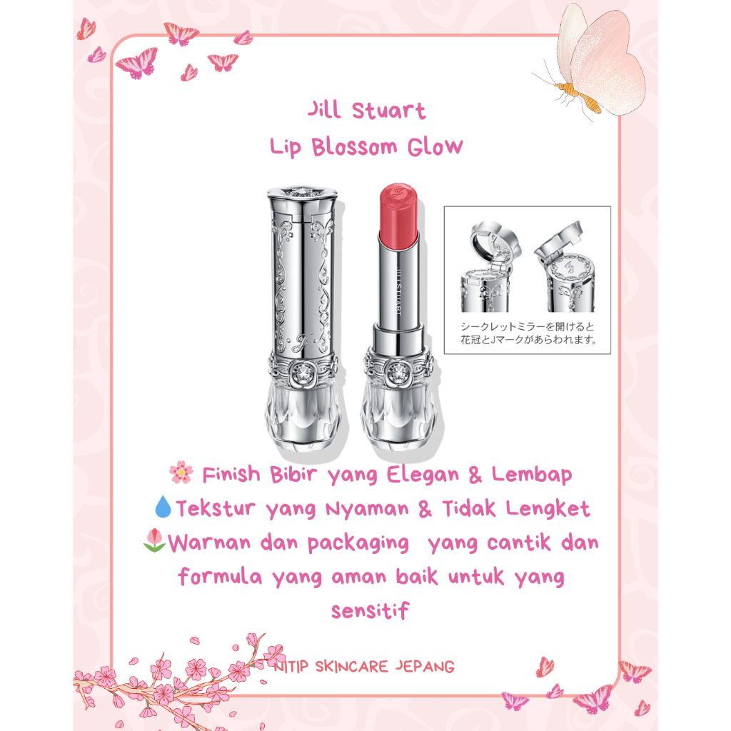 PO Jepang-- Jill stuart lip blossom glow original jill stuart japan