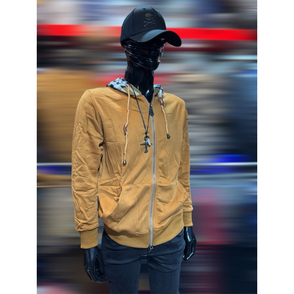 Bu923008 jaket Hoodie pria unisex premium bahan