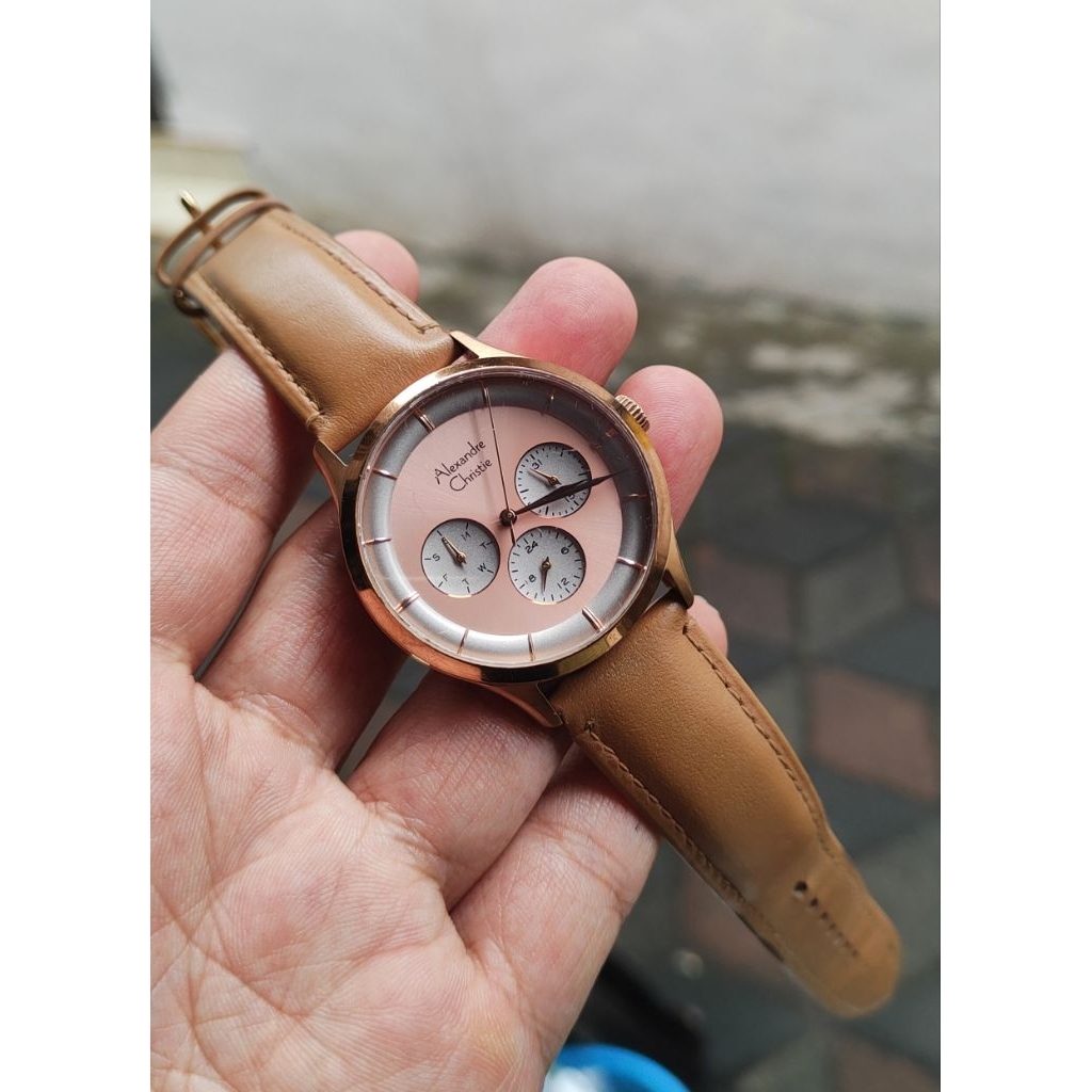 jam tangan original Alexandre Christie wanita second bekas
