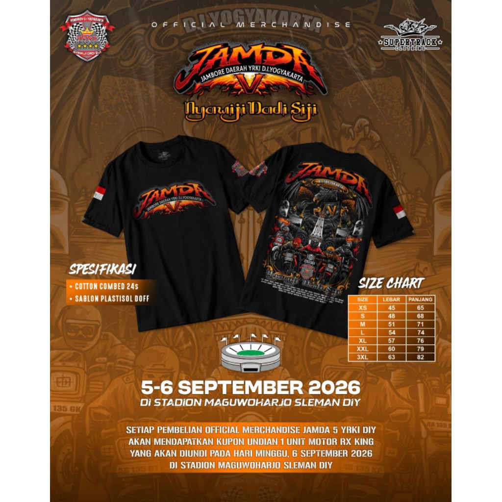 KAOS RX KING JAMDA V YRKI D.I.YOGYAKARTA official resmi