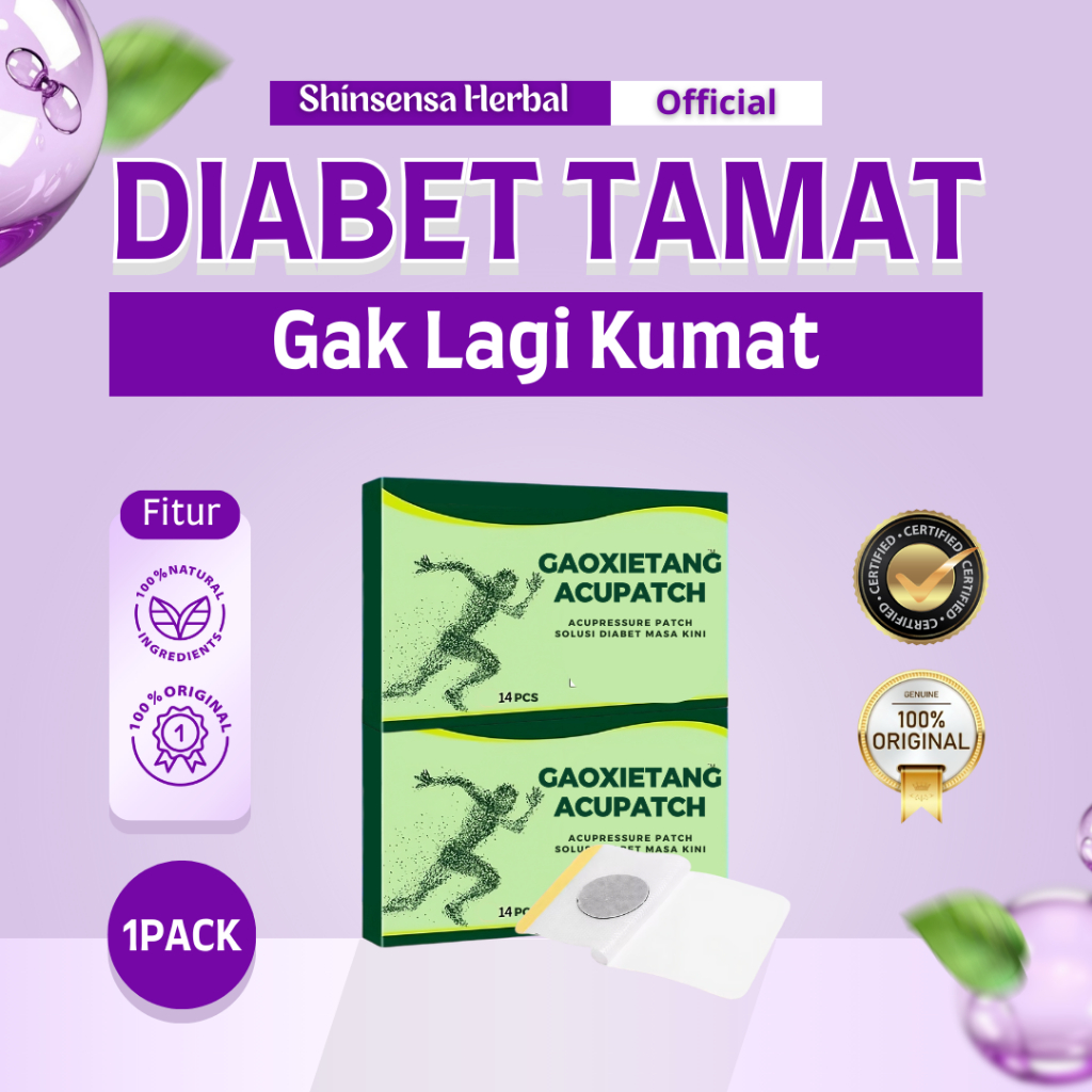 GAOXIETANG ACUPATCH Koyo Diabetes Solusi Kadar Gula Kembali Normal Patch Terapi Diabetes Insulin