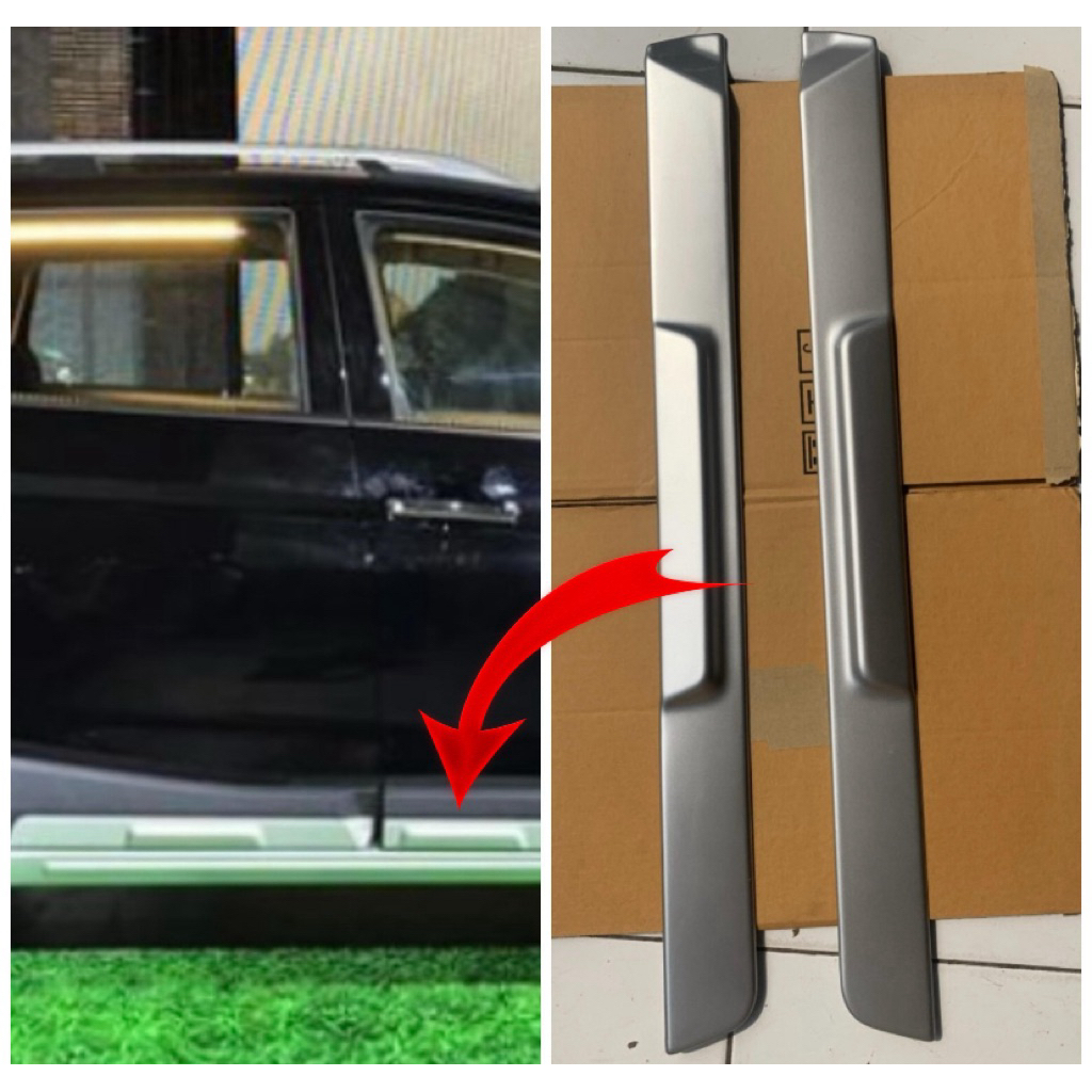 Garnish list body bagian pintu belakang xpander cross