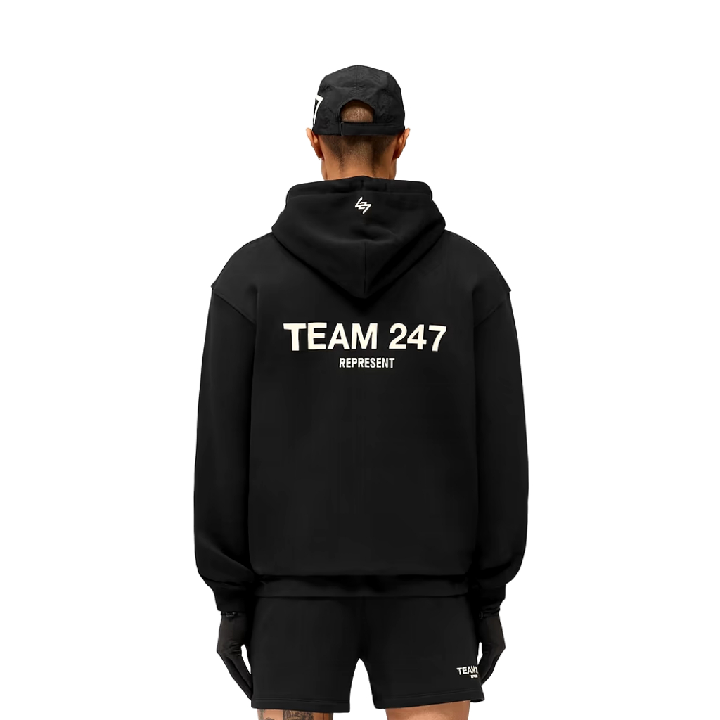 Team 247 Represent Hoodie jet Black