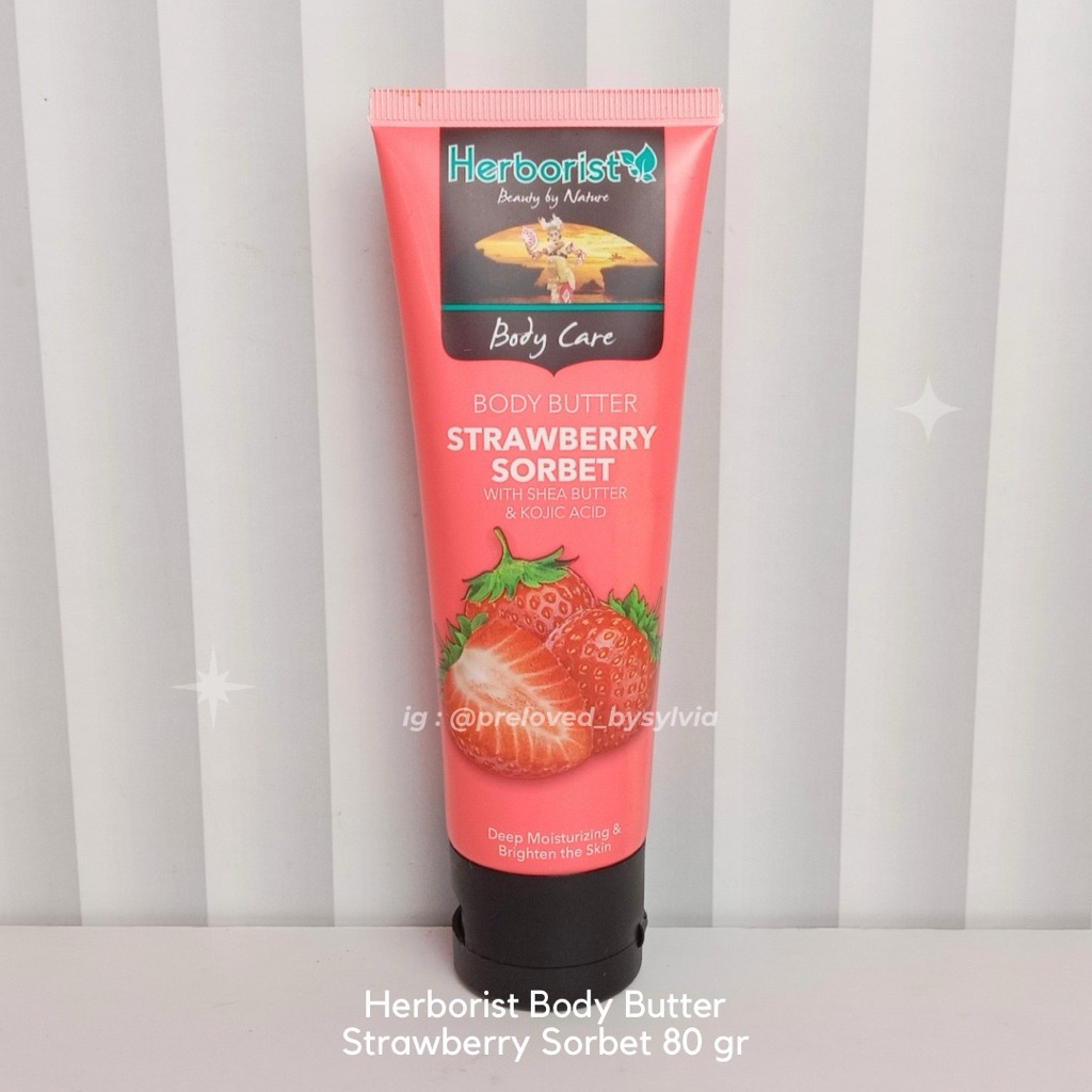 [PRELOVED] Herborist Body Butter Strawberry Sorbet 80 gr