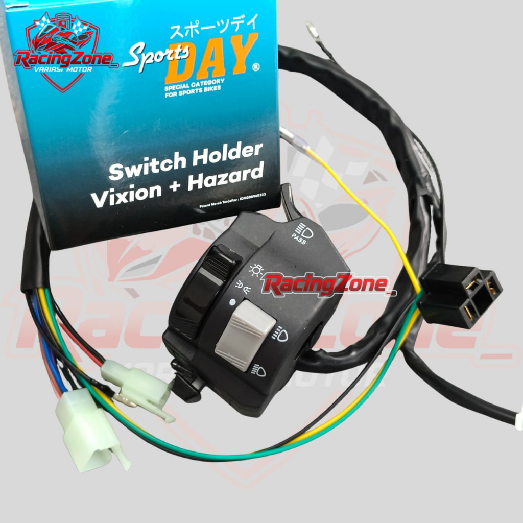 Saklar Holder Kiri Vixion Hazard – Saklar Motor Fungsi Hazard Universal Sportsday