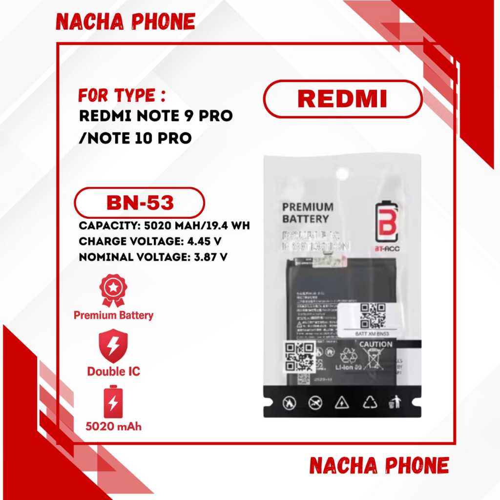 BATRAI BN-53 REDMI NOTE 9 PRO/NOTE 10 PRO