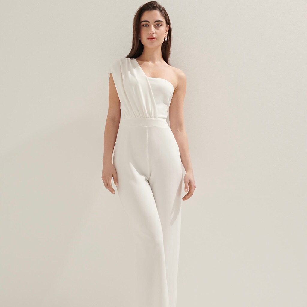 Jumpsuit Wanita Putih Jumpsuit Impor J0151/ white jumpsuit / jumpsuit party pesta