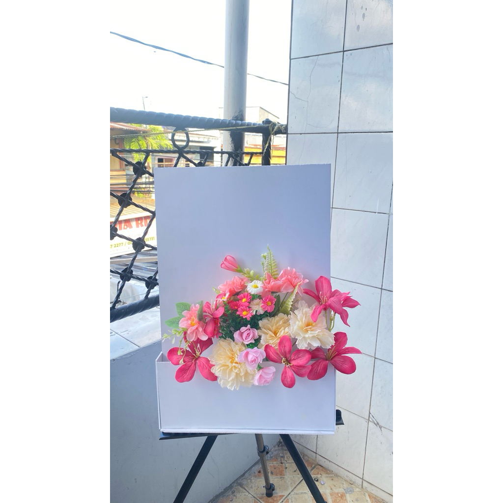 papan  bunga wisuda+stand