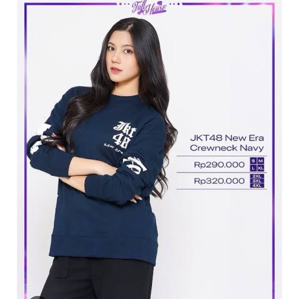 Official JKT48 merchandise special bundling package satuan. TSHIRT NEW ERA, BDTS GRACIA, CREWNECK NE