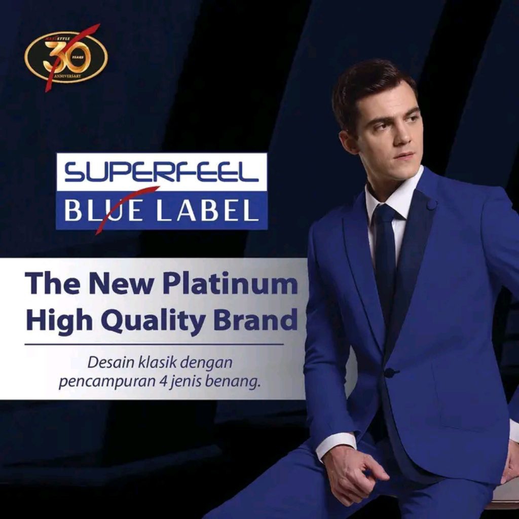 Kain Superfeel BlueLabel By Maxistyle Bahan Seragam Dinas Resmi Pemda Polisi Kemhan Kejaksaan Harga 