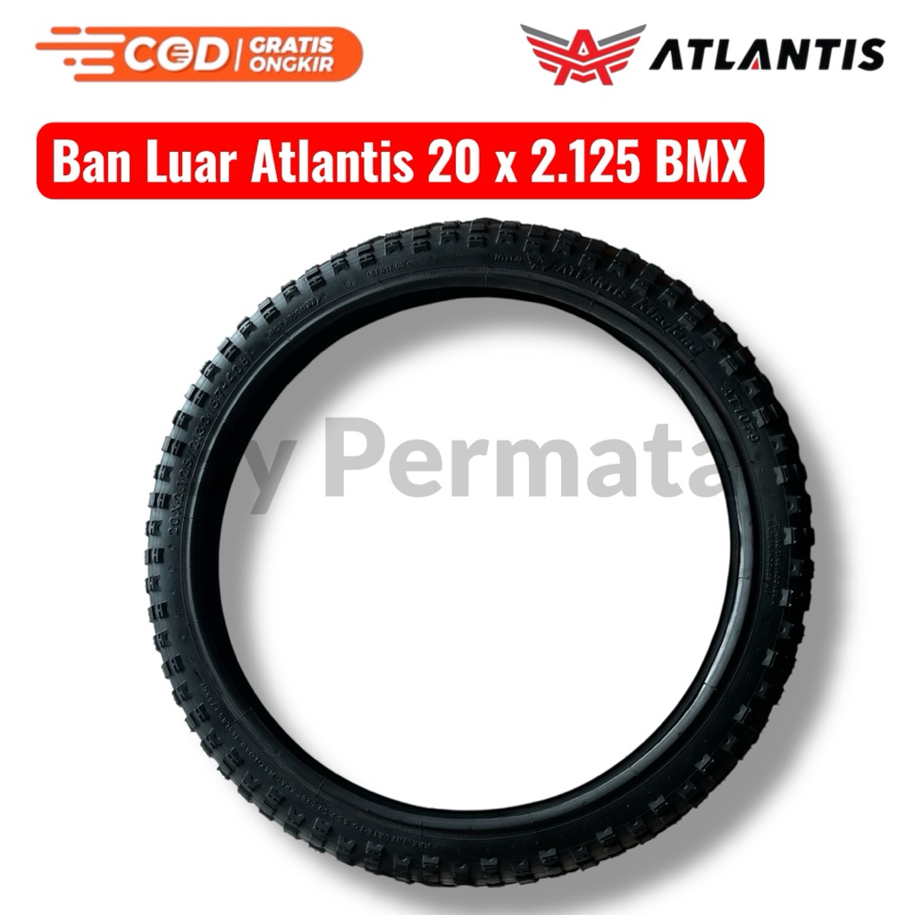 Ban Luar Sepeda Ukuran 20x2.125 / 20x2125 Atlantis Kingland  AT-1079 Ban Luar Sepeda Anak BMX Ukuran