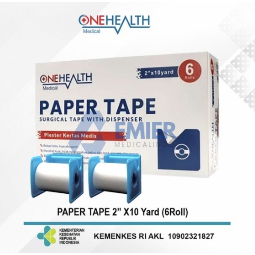 Paper Tape / Plaster Kertas Medis 2" x 10 Yard
