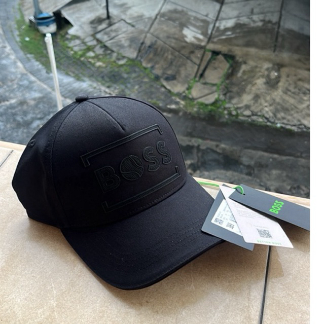 Topi Boss with mid logo original resmi by lnstagram Lqtokk