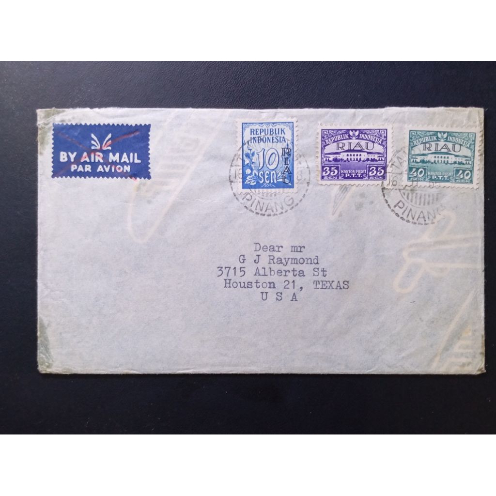 Sampul Lawas Dgn Prangko Ct.Riau