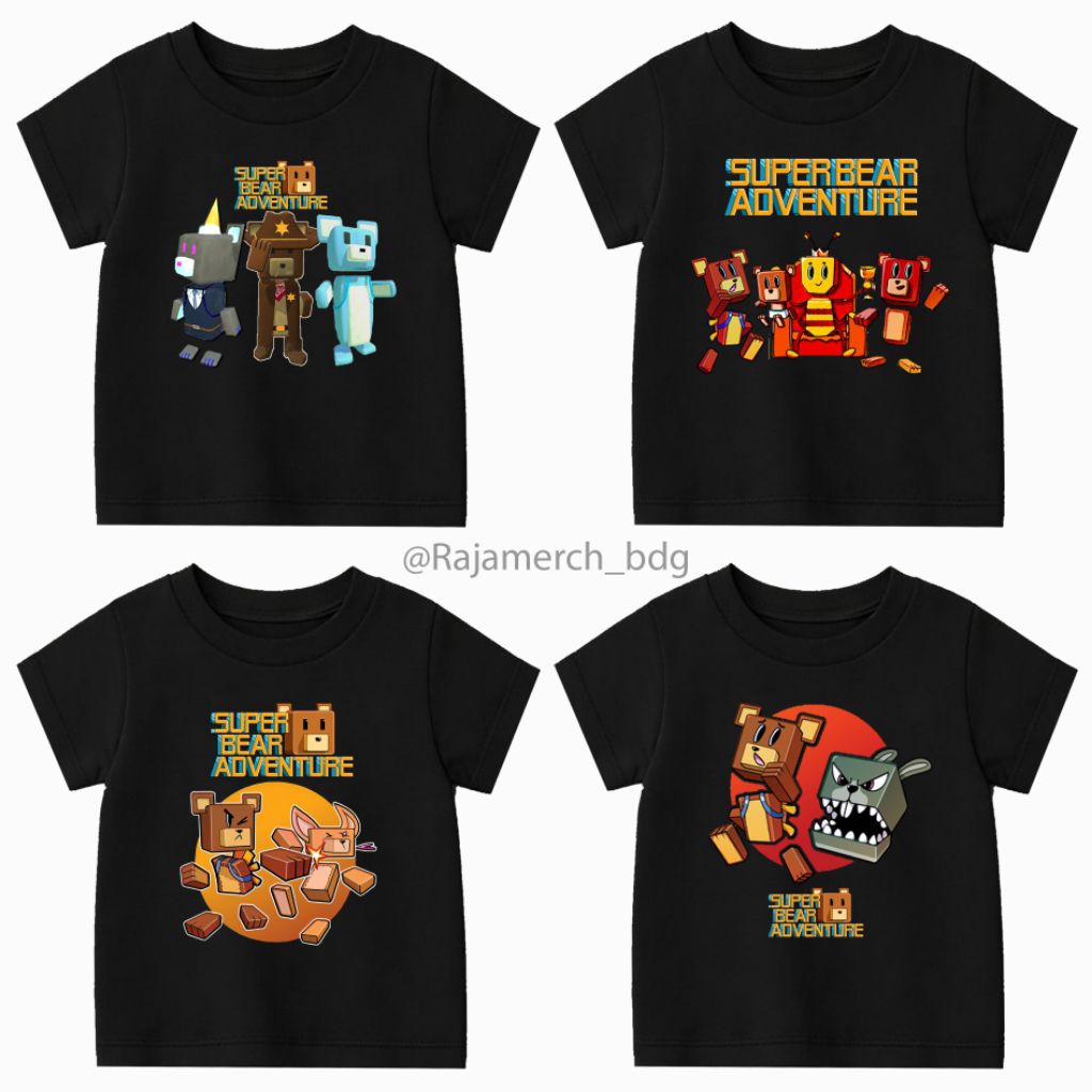 BAJU KAOS ANAK SUPER BEAR ADVENTURE KAOS ANAK SUPER BEAR