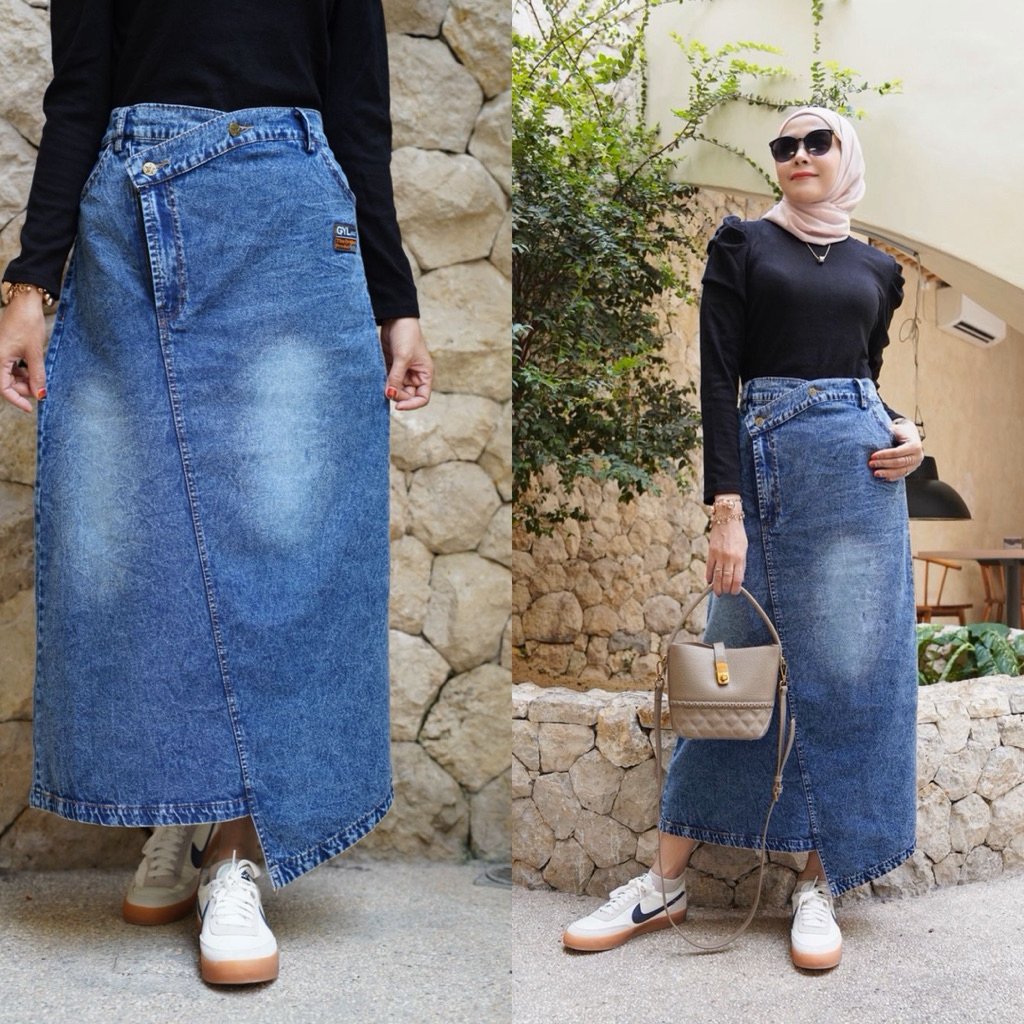 rok jeans skirt by gyl authentic