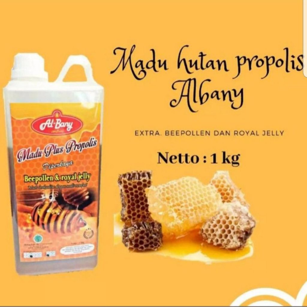 MADU HUTAN PLUS PROPOLIS ROYAL JELLY & BEE POLEN