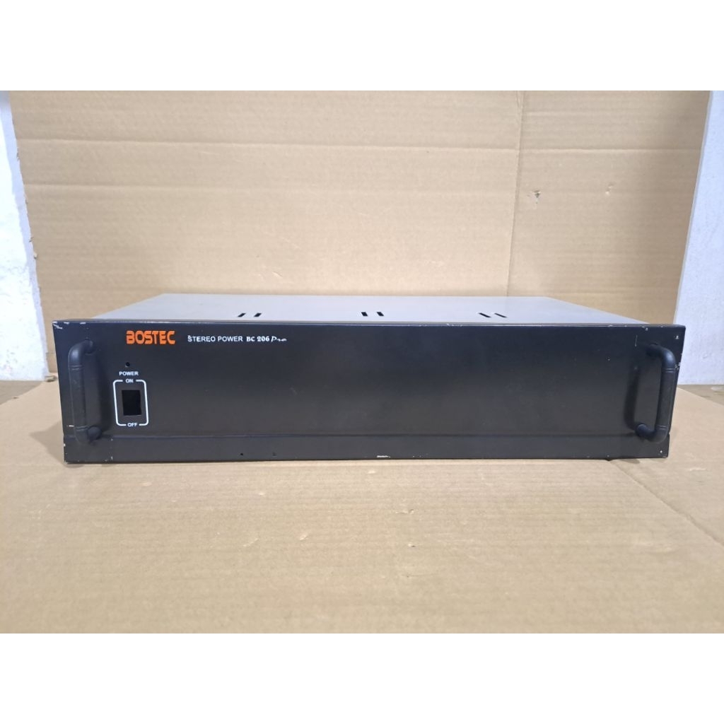 Box Stereo Power Amplifier Plat Kaleng Bostec BC 206 Pro * Promo *
