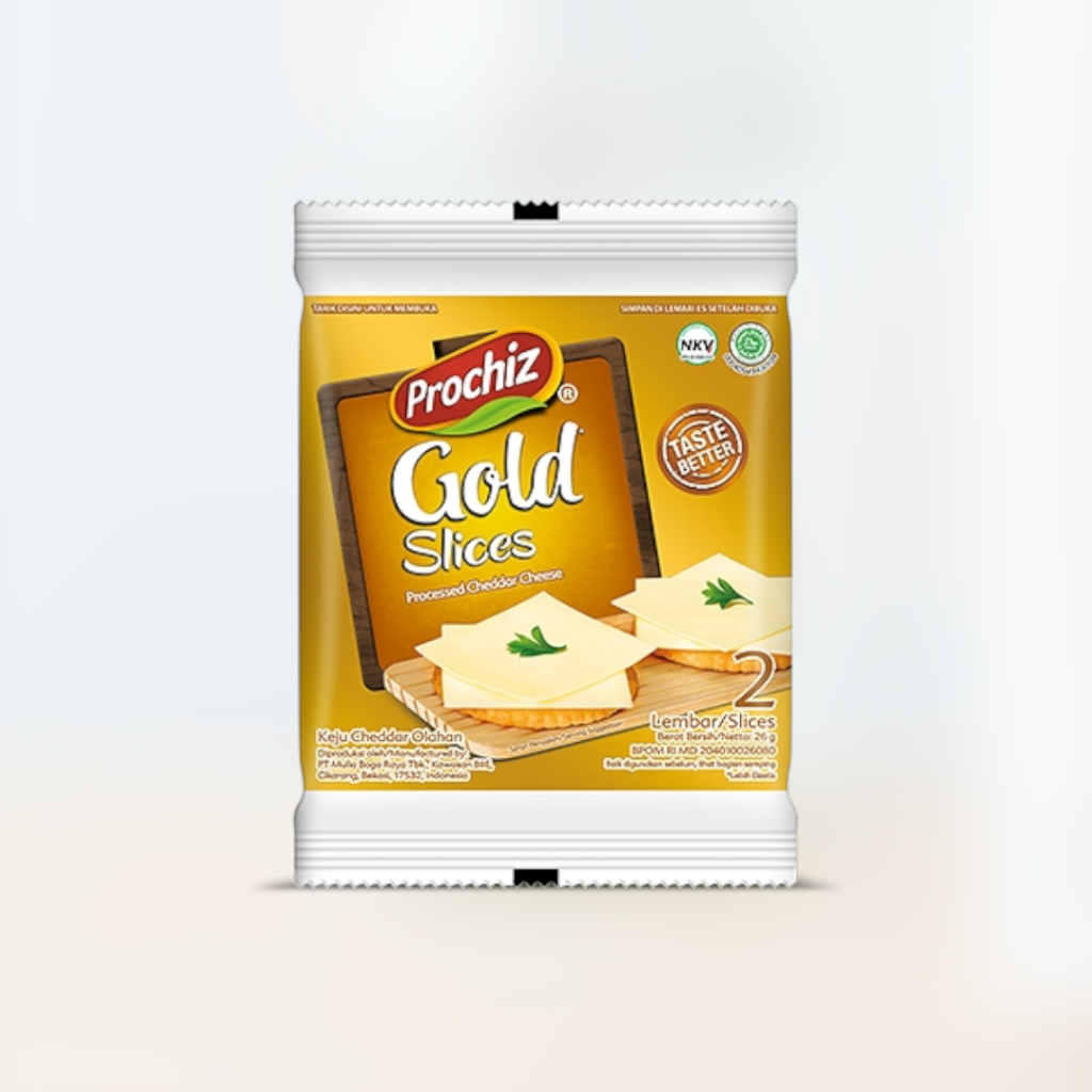 Keju Prochiz Gold Slice 1 Renceng (8x26gr)