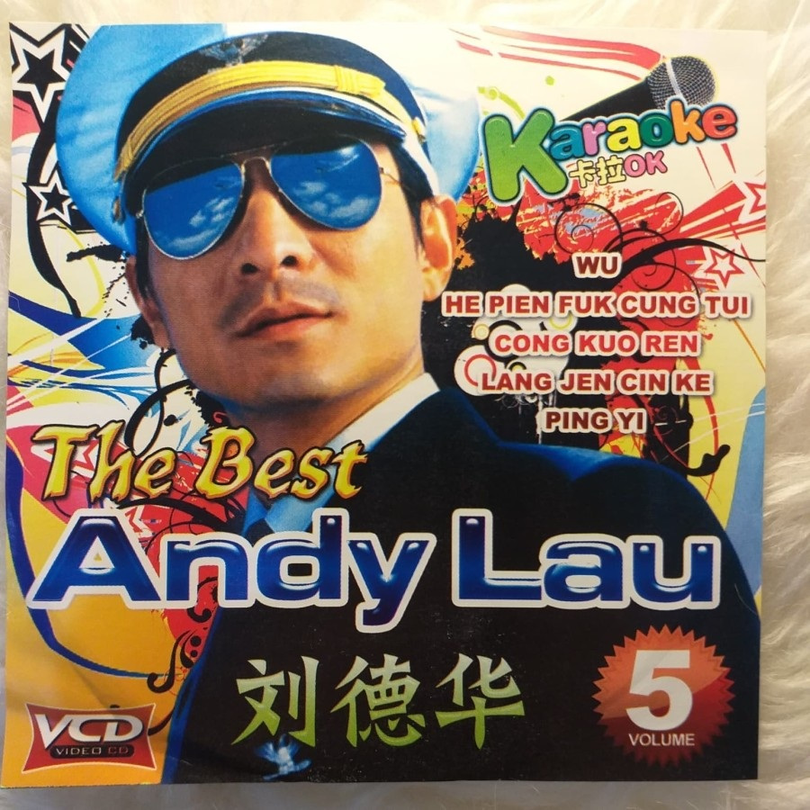 Kaset VCD Karaoke Mandarin Andy Lau Best Collection Lagu Chinese Song