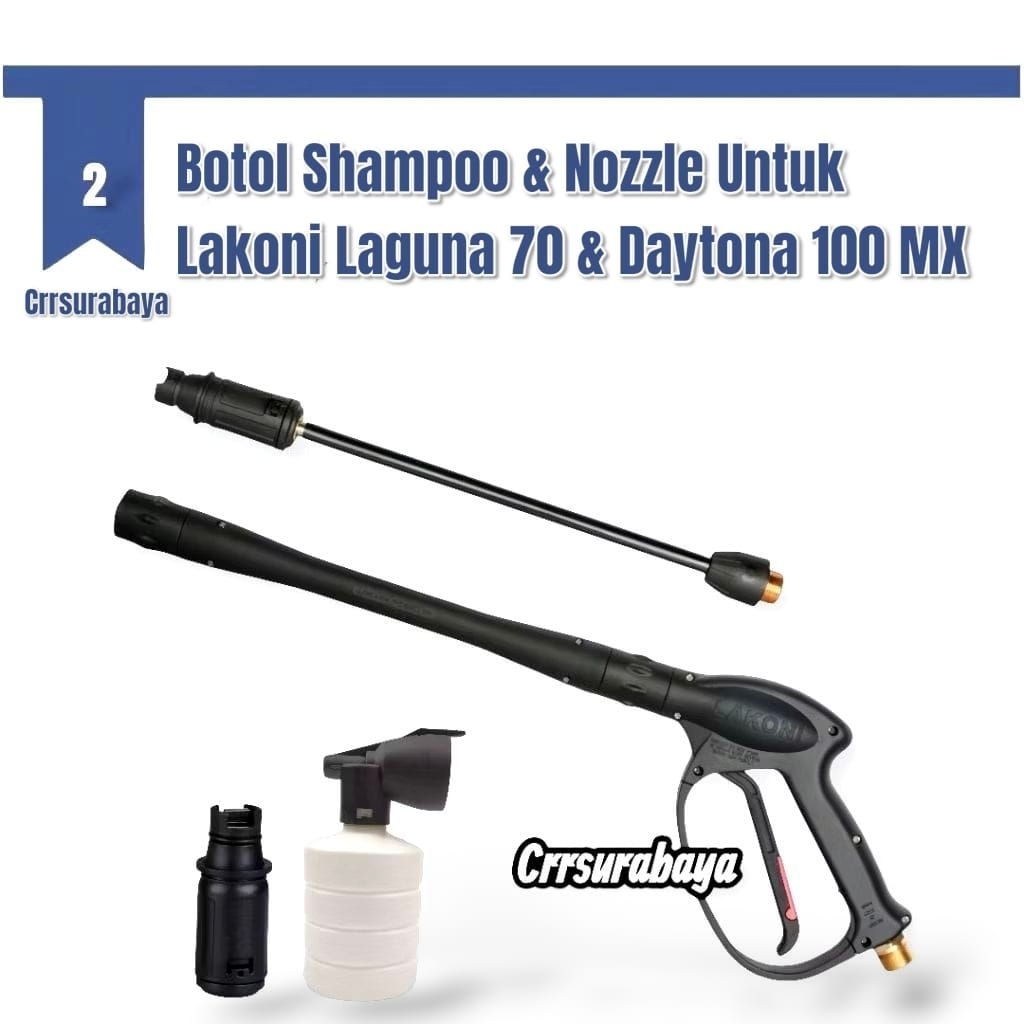 Sparepart Lakoni Laguna 70 | Botol Shampoo & Nozzle Kepala Semprotan AirJet Cleaner