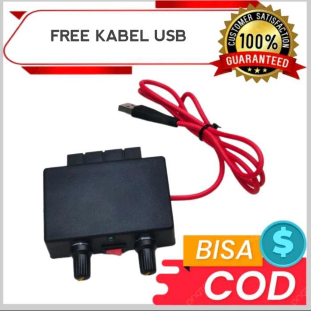 Amplifier Mini 5Volt Stereo Bass Mantap Suara Jernih Portable untuk Speaker Kecil & DIY Audio Komput