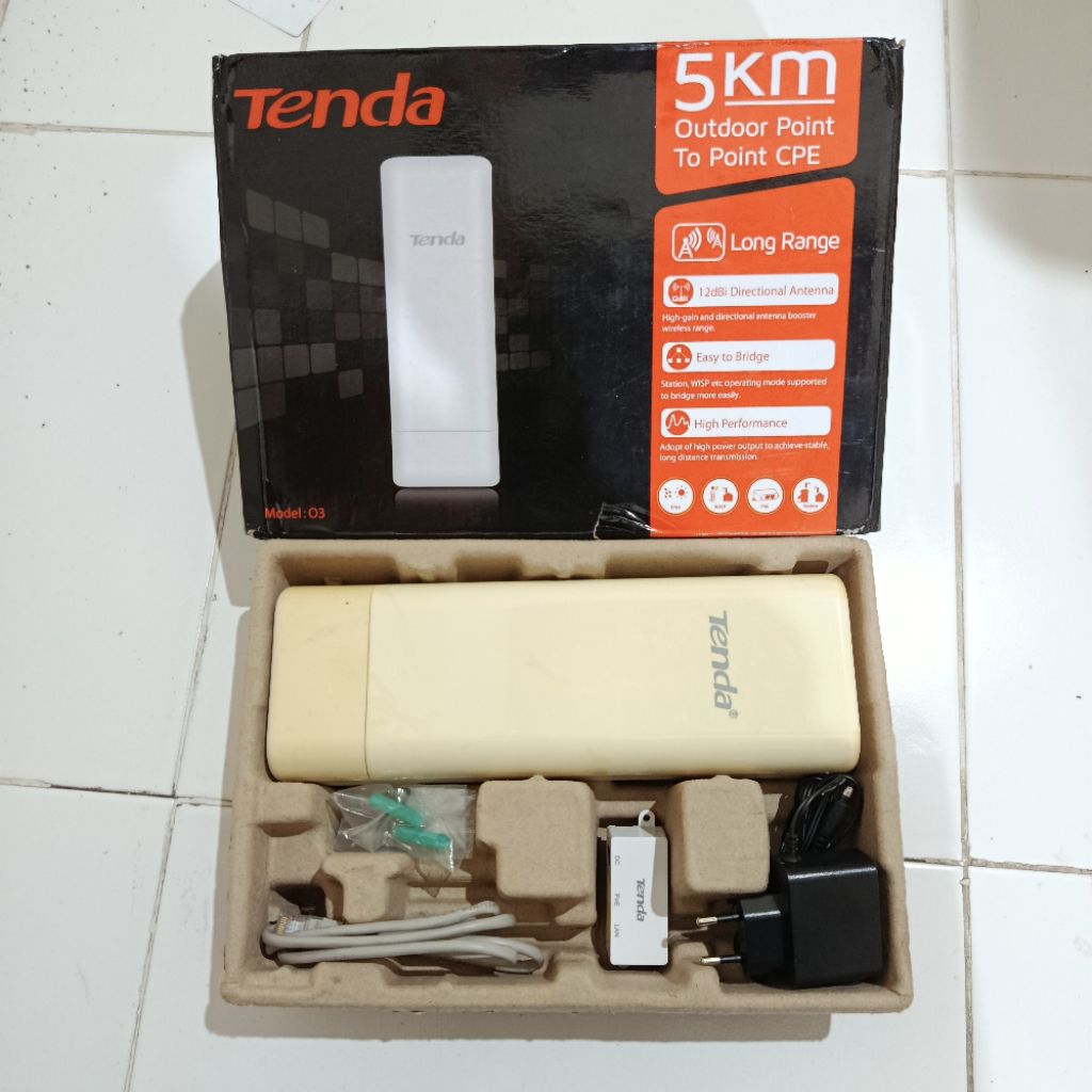 Tenda 03 5km outdoor access point to point cpe Bekas Seken