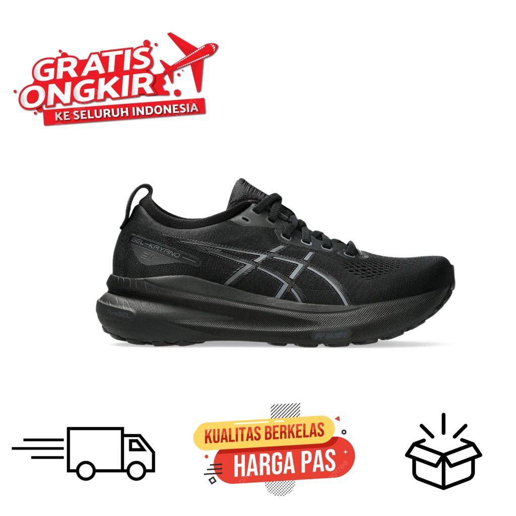 Sepatu Olahraga Asics Gel Kayano 31 All Black Original