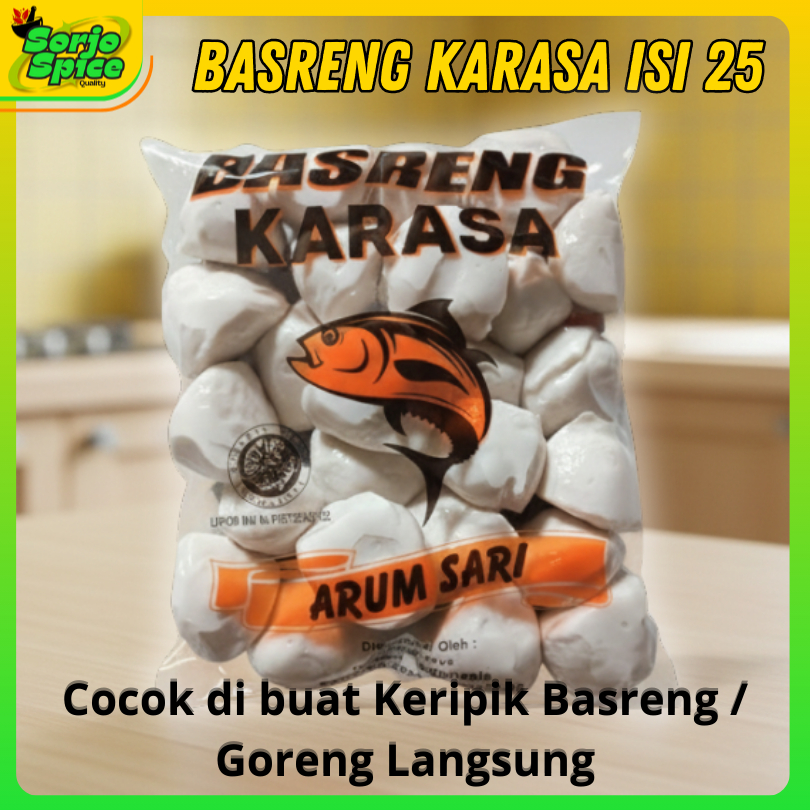 Basreng Mentah isi 25 Butir Karasa - Basreng Karasa Arumsari, Bahan Keripik Basreng Mentah isi 25 Bu