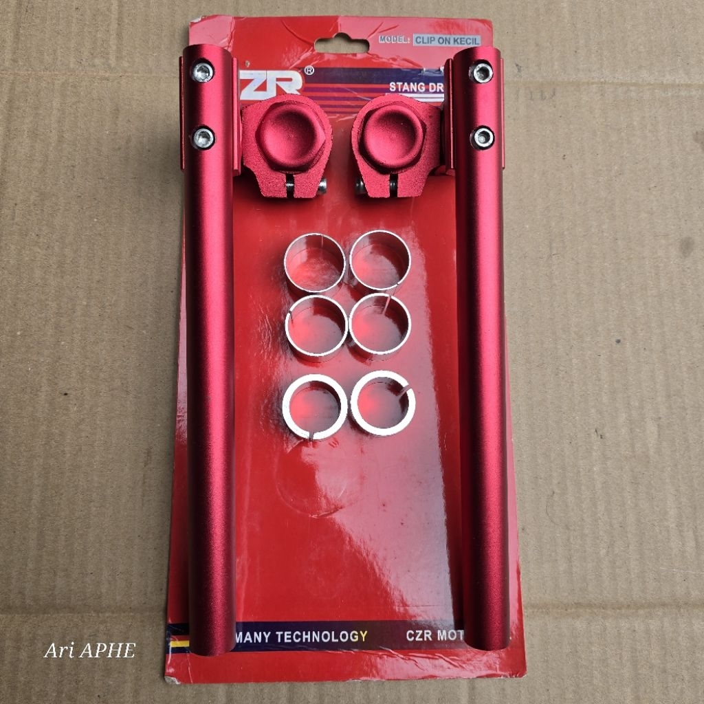 PROMO stang jepit clip on CZR racing universal vixion old new r15 v1 v2 satria fu sonic 150 cb150r n