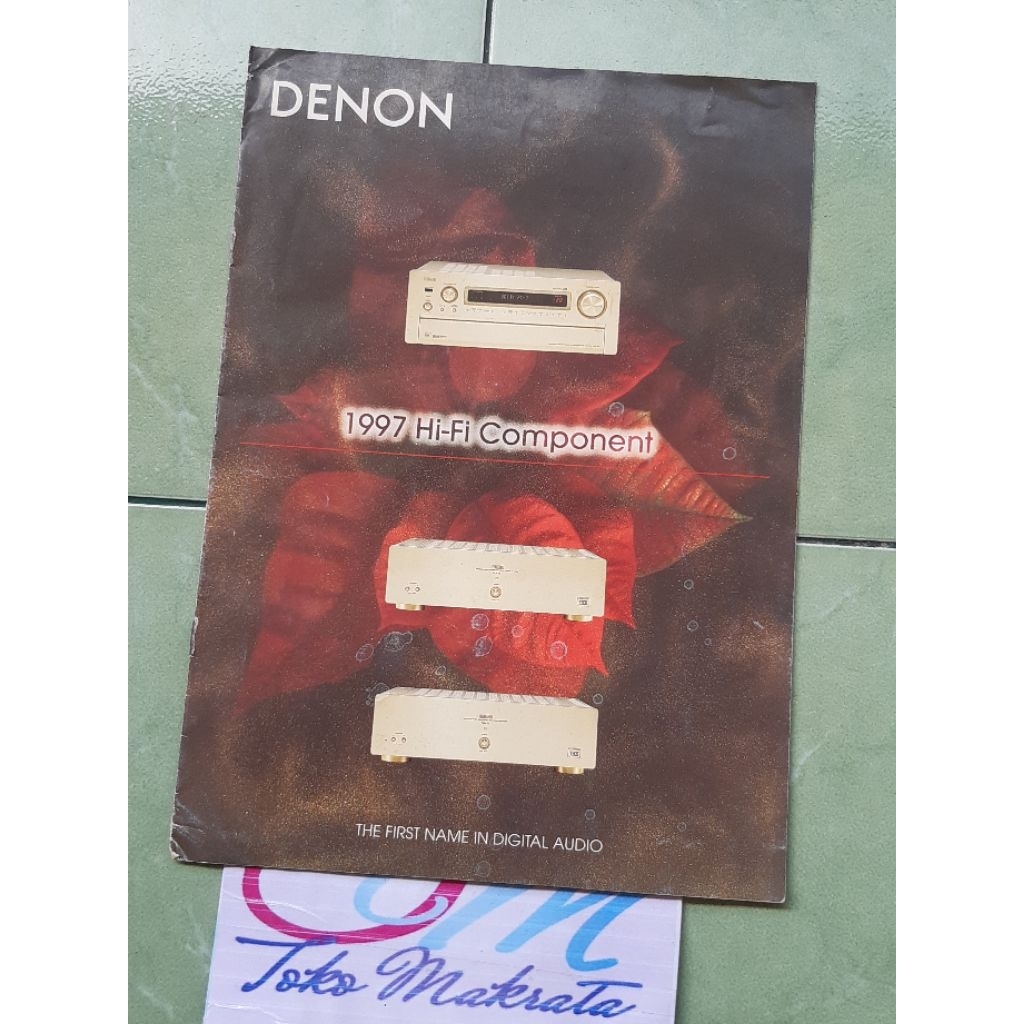 buku booklet brosur iklan produk audio amplifier receiver DENON 1997 Hi-Fi Component