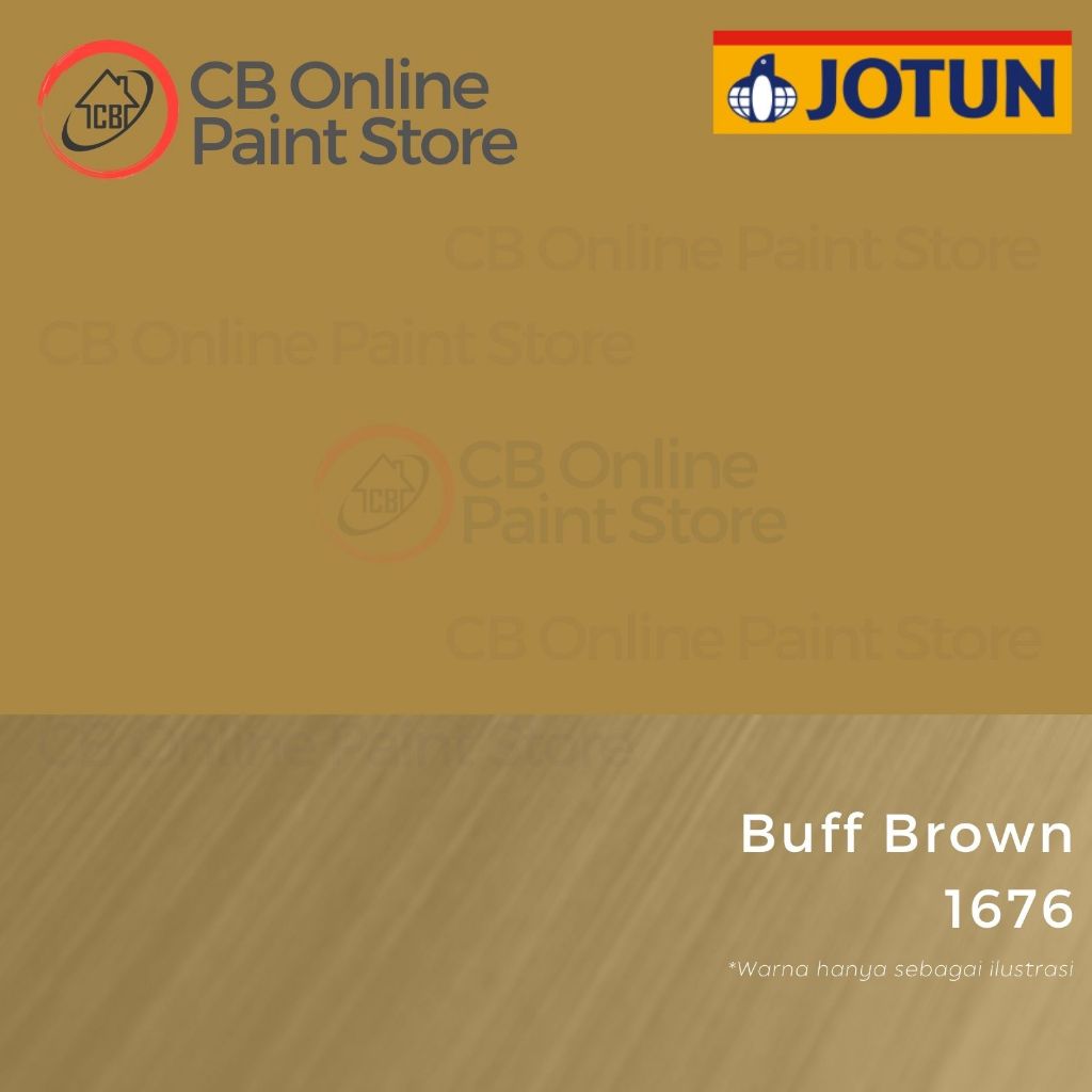 CAT KAYU DAN BESI JOTUN - BUFF BROWN 1676 - LITER