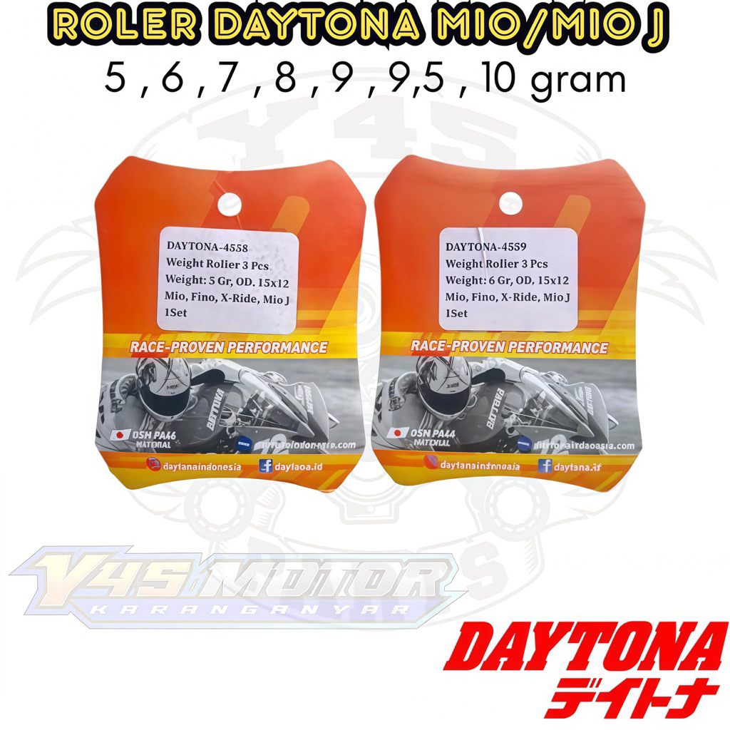 ROLER ROLLER MIO LAMA SPORTY SMILE NOUVO FINO KARBU XRIDE 115 MIO J 5 6 7 8 9 10 GRAM RACING DAYTONA