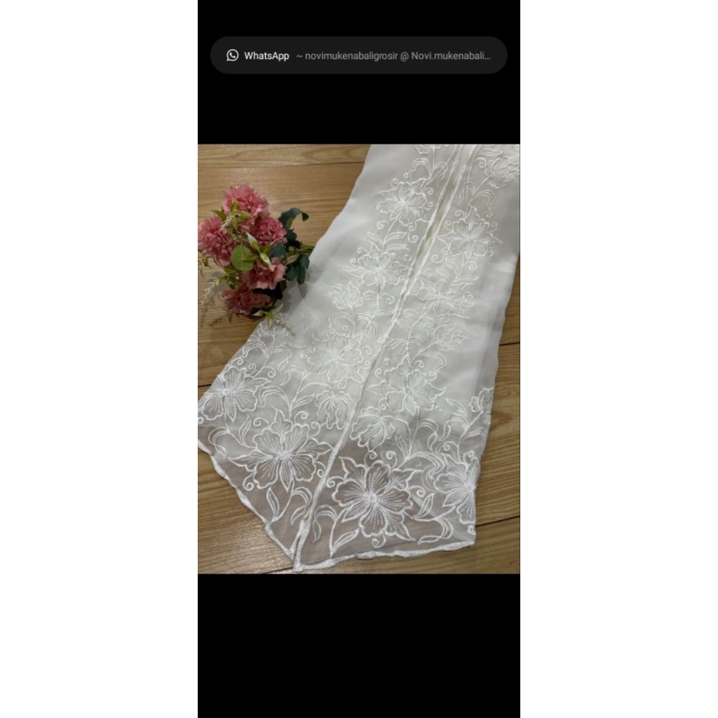 kain kebaya bordir crep india