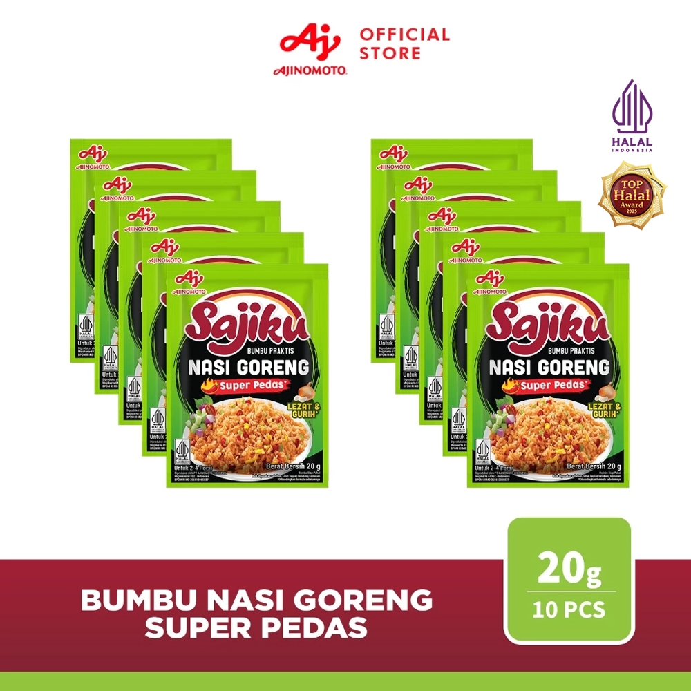 Sajiku® Bumbu Praktis Nasi Goreng Super Pedas 20gr (10 pcs)