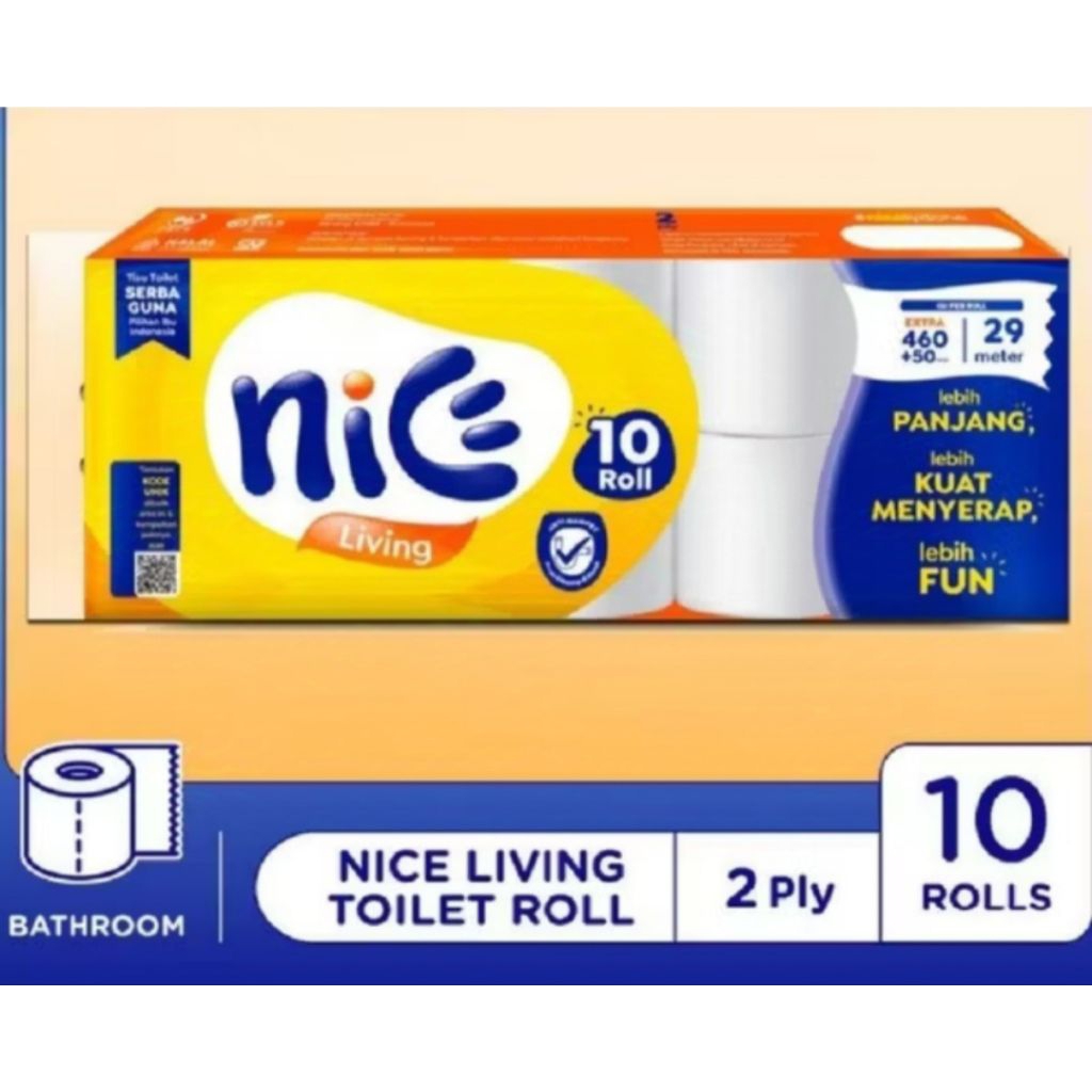 Nice Toilet Roll Tissue 10Roll Emboss 230Sheets - Tissue Toilet