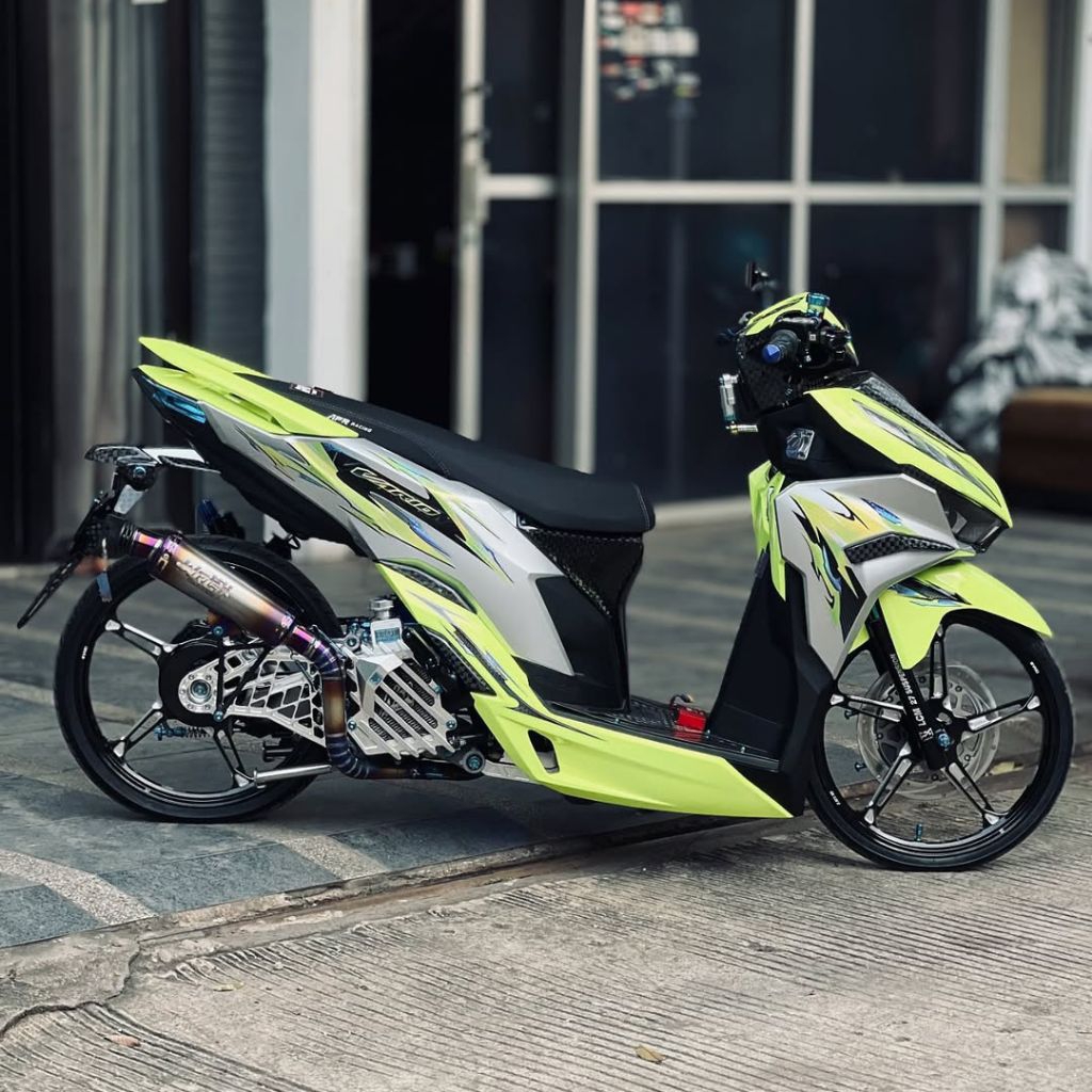 Striping Sticker Transparan Cutting Hologram Vario 125 New Gen 2 Varky Custom