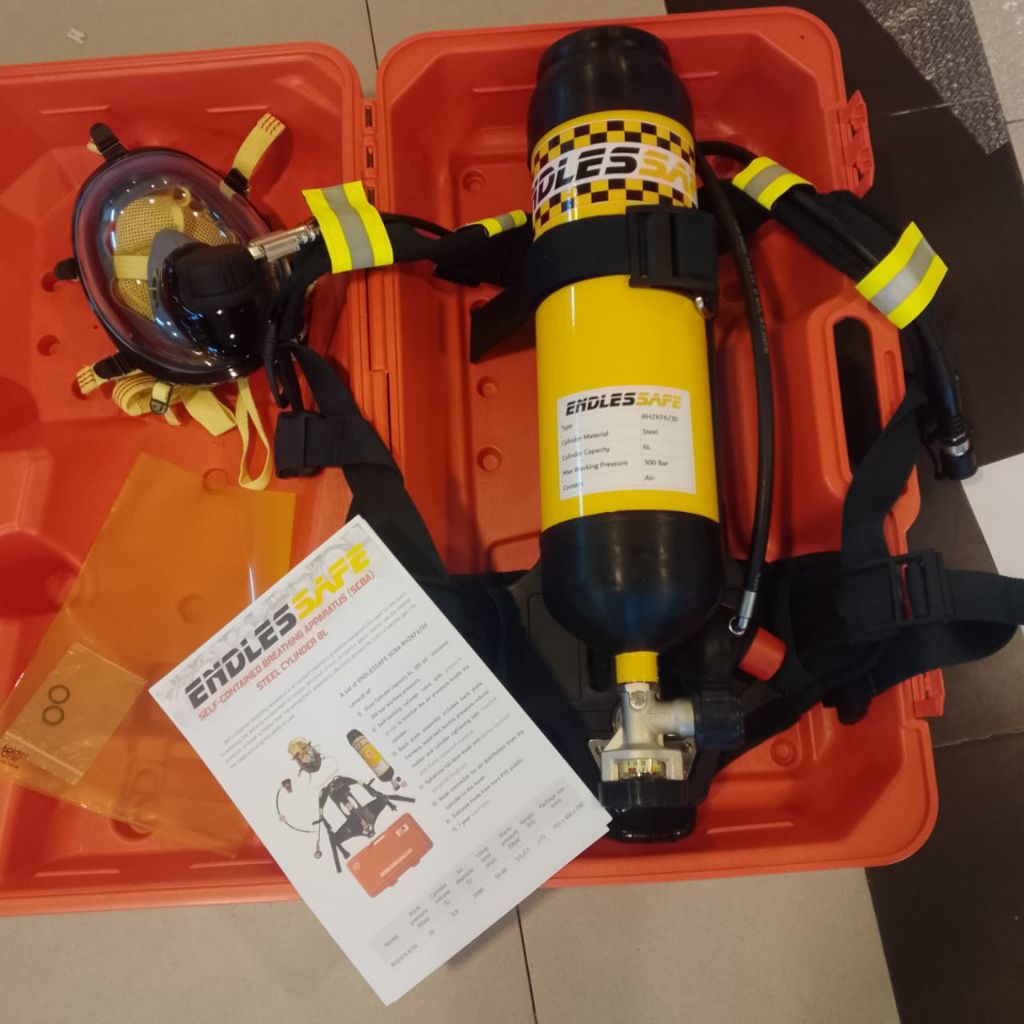 SCBA BREATHING APARATUS ENDLESSAFE RHZKF6 STEEL CYLINDER